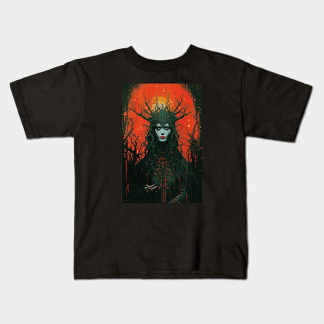 Demoness Kids T-Shirt by SpaceInColor